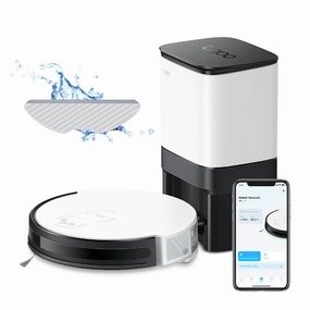 Tapo RV10 Plus, Robot Vacuum & Mop & Smart Auto Empty Dock,25Watts ,0.35Lit, White robot vacuum, handheld vacuum