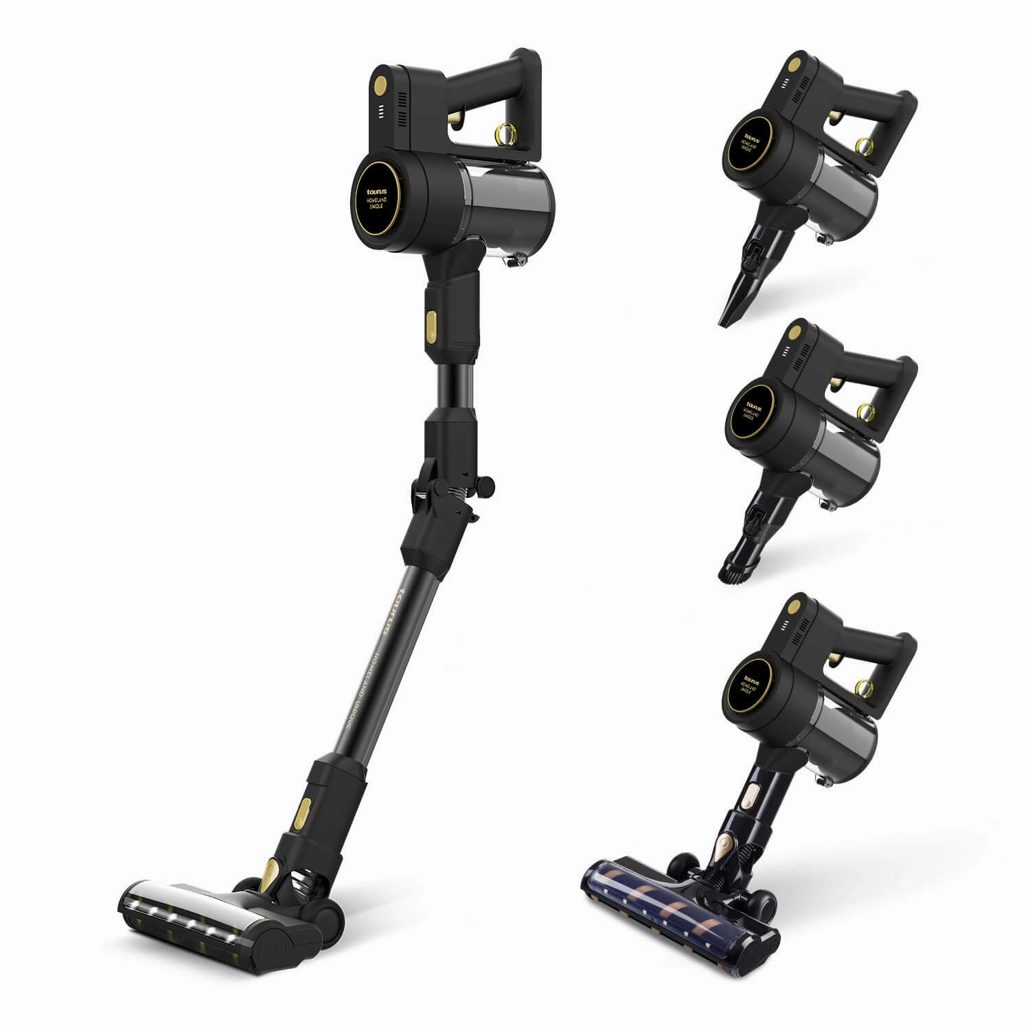 Taurus Upright Vacuum Cleaner, 2 In 1 Cordless, 90 Degree, Black robot vacuum, handheld vacuum