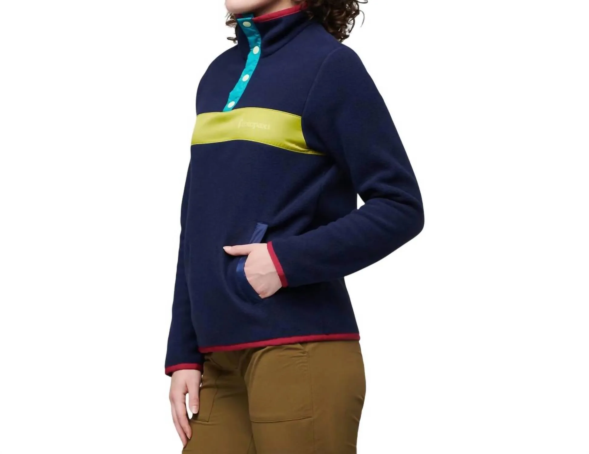 Teca Fleece Pullover Jacket In Show Time