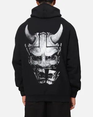 The Anti Order Oni Mask Boxy Hoodie Black