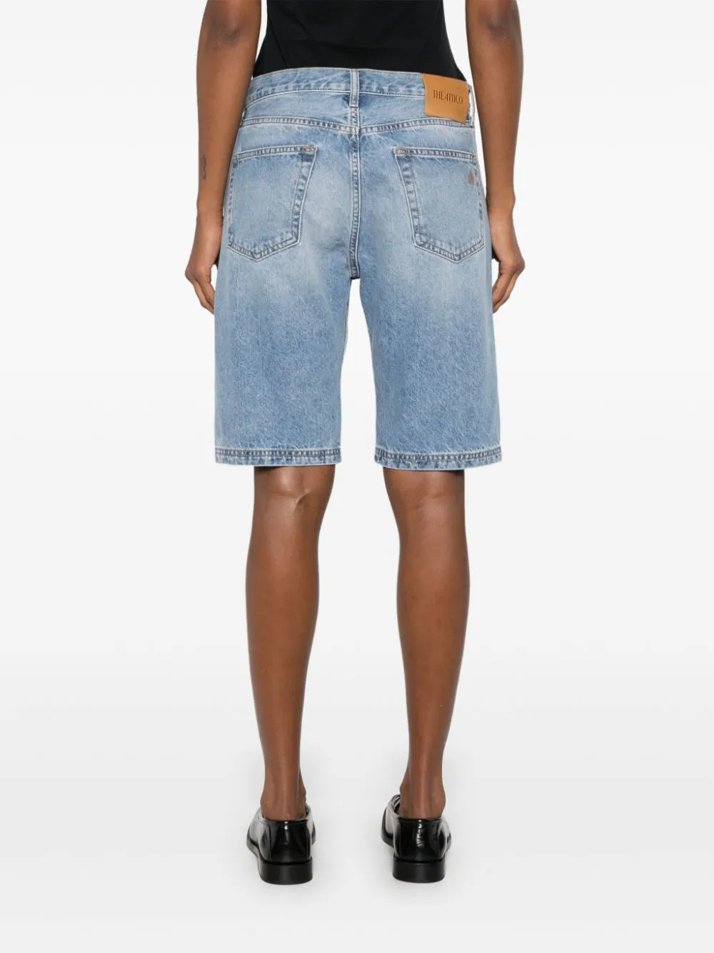 The Attico Women's Shorts Clear blue