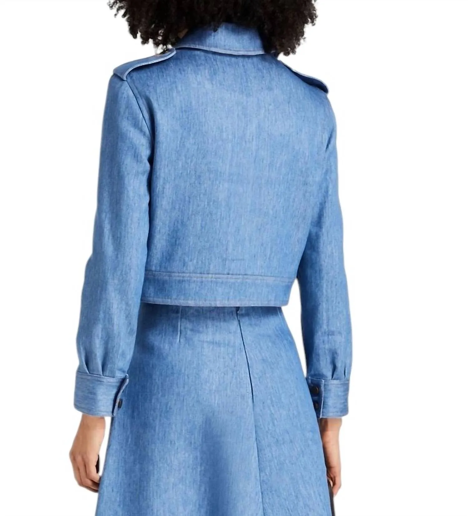 The Dianora Jacket In Blue Denim