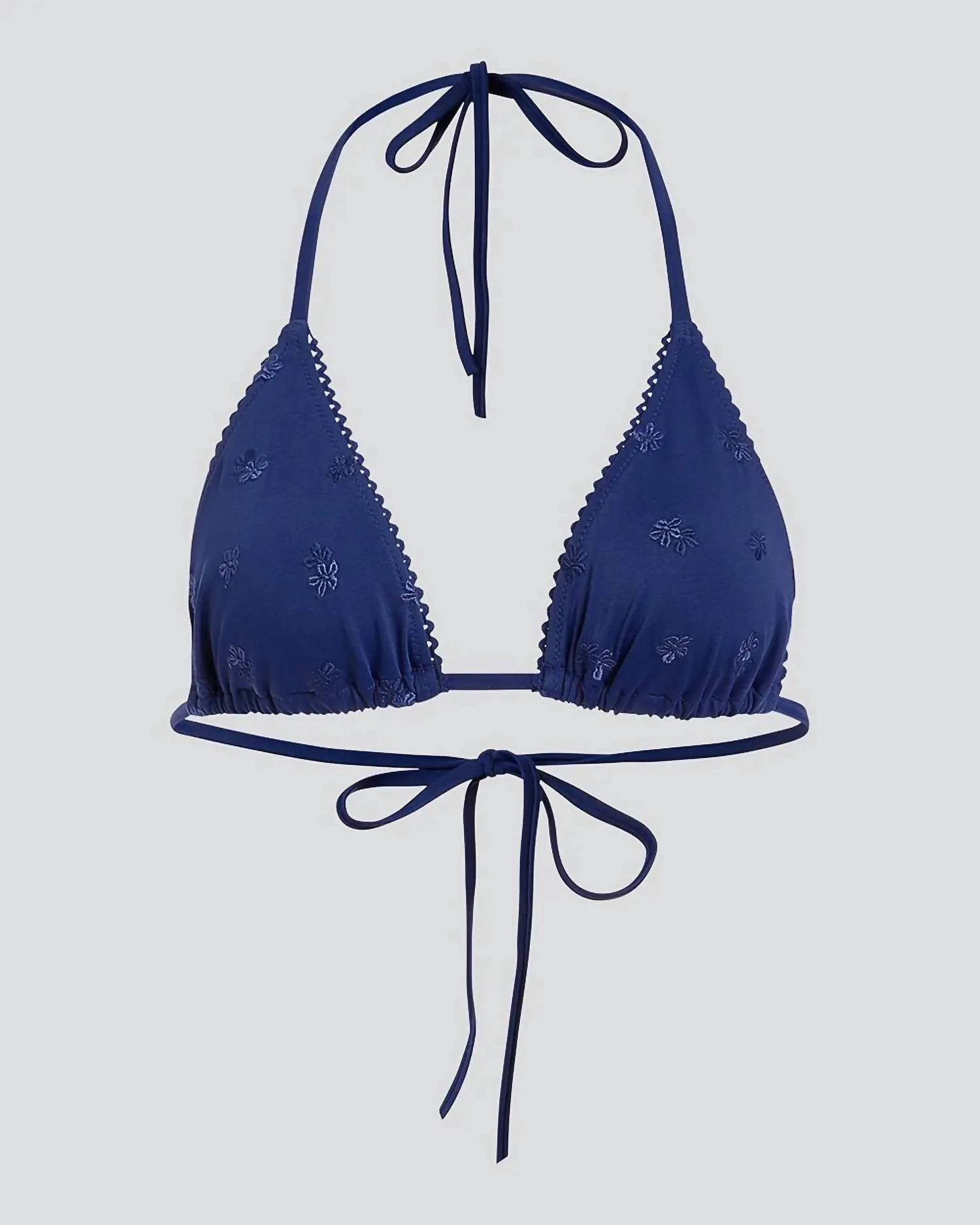 The Iris Bikini Top In French Navy