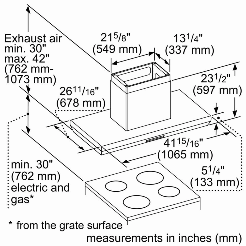 Thermador HPIN42WS 42-Inch Professional Island Hood