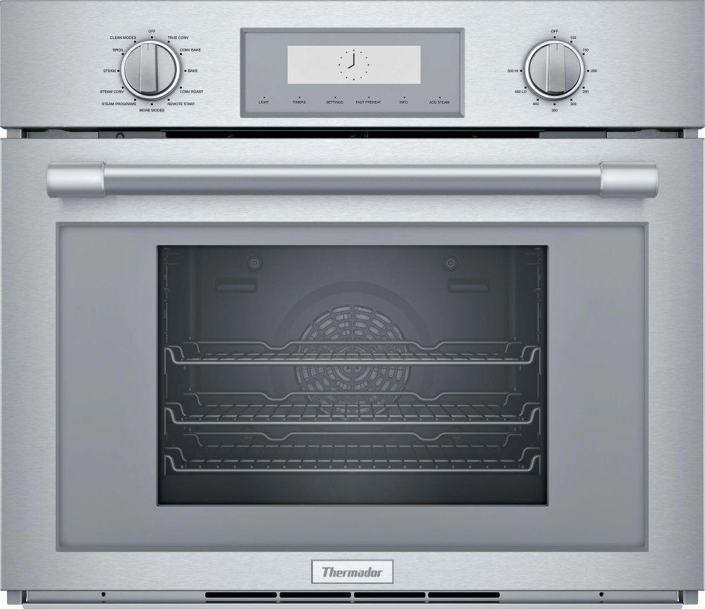Thermador PODS301B Steam Convection 30'' Stainless Steel Wall Ovens convection wall oven with steam assist