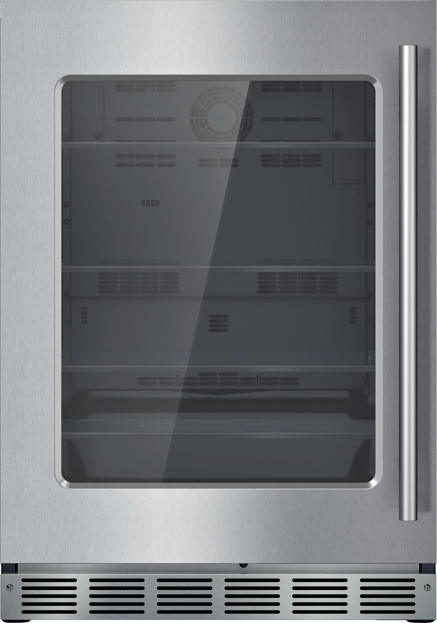 Thermador T24UR915LS Freedom? Glass Door Refrigeration 24'' Professional Soft Close Flat Hinge T24Ur915Ls Undercounter Refrigerators 24 inch undercounter fridge for kitchen