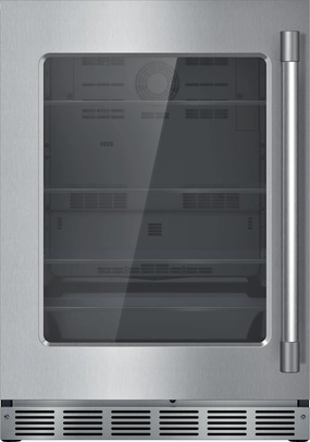 Thermador T24UR925LS Freedom? Glass Door Refrigeration 24'' Professional Soft Close Flat Hinge T24Ur925Ls Undercounter Refrigerators 24 inch undercounter fridge for kitchen