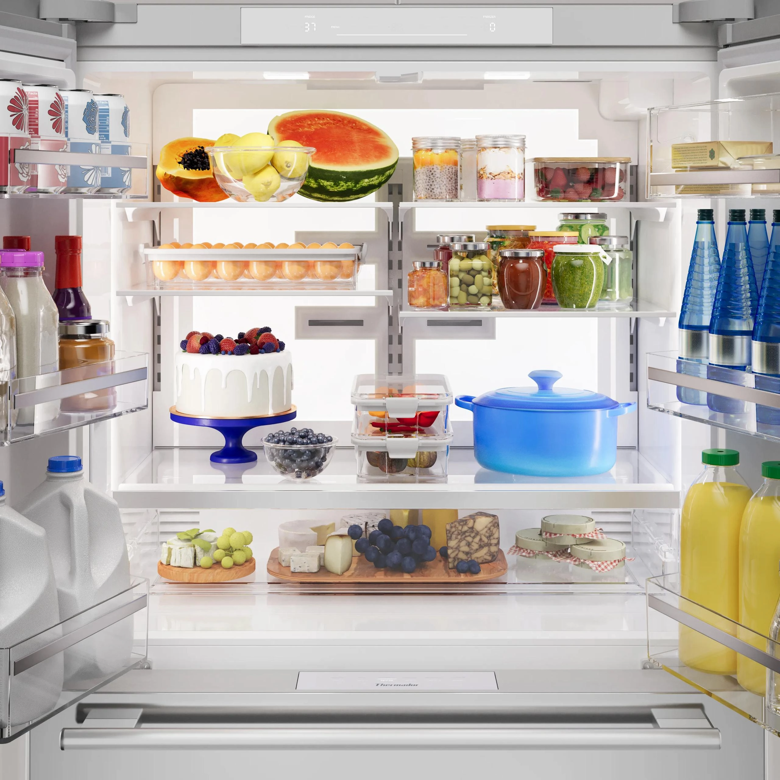 Thermador T36FL810NS Masterpiece? Freestanding French Door Bottom Mount Refrigerator 36'' Masterpiece? Stainless Steel