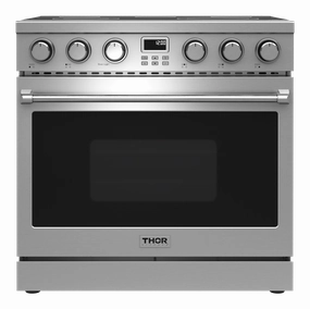 Thor Kitchen ARE36 Thor Kitchen 36-Inch Contemporary Professional Electric Range - Are36 Freestanding Ranges freestanding dual fuel range 30 inch
