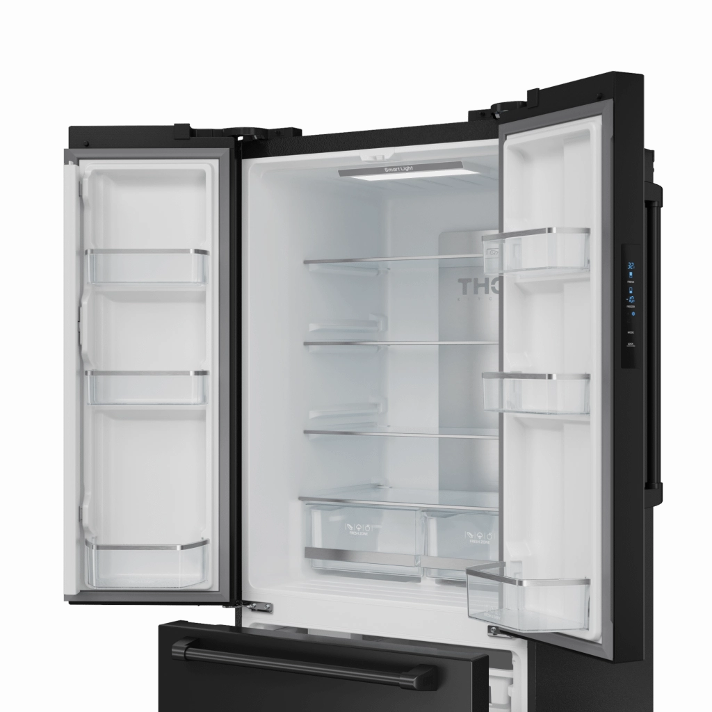 Thor Kitchen RF3017FFD00 30 Inch 17.7 Cu Ft French Door Counter Depth Refrigerator With Ice Maker In Black Gordon Ramsay Series - Rf3017Ffd00