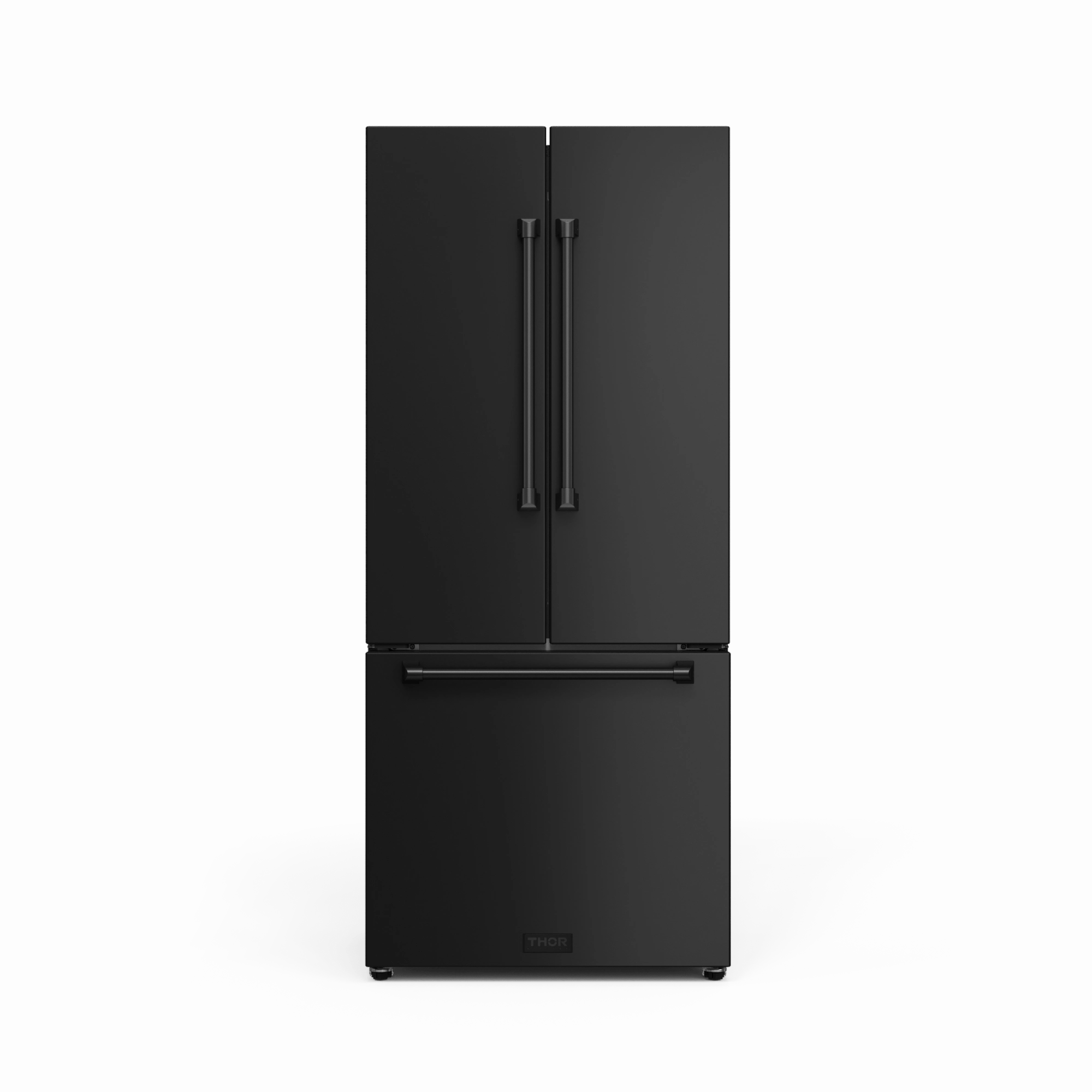 Thor Kitchen RF3017FFD00 30 Inch 17.7 Cu Ft French Door Counter Depth Refrigerator With Ice Maker In Black Gordon Ramsay Series - Rf3017Ffd00 Freestanding Refrigerators freestanding fridge freezer combo
