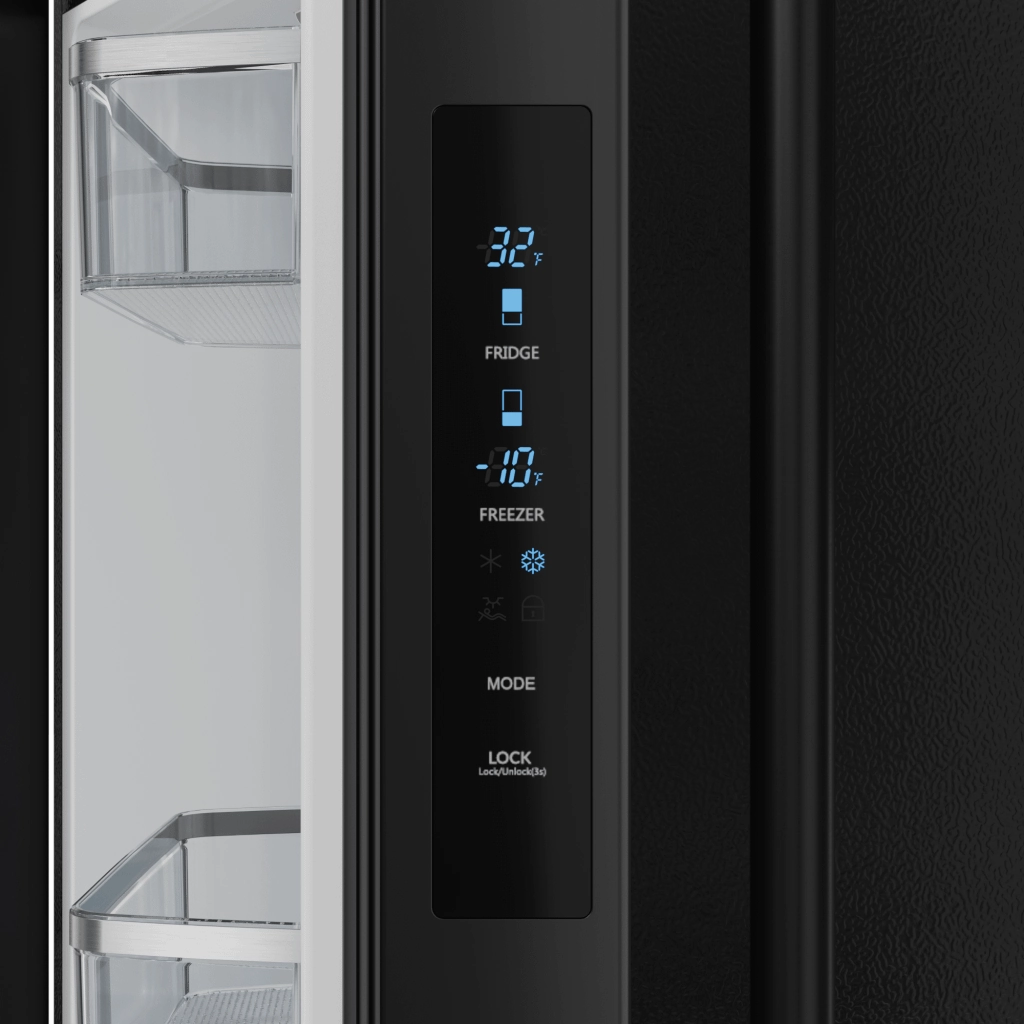 Thor Kitchen RF3017FFD00 30 Inch 17.7 Cu Ft French Door Counter Depth Refrigerator With Ice Maker In Black Gordon Ramsay Series - Rf3017Ffd00