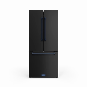 Thor Kitchen RF3017FFD00BLU 30 Inch 17.7 Cu Ft French Door Counter Depth Refrigerator With Ice Maker In Black/Navy Blue Gordon Ramsay Series - Rf3017Ffd00-Blu Freestanding Refrigerators freestanding fridge freezer combo