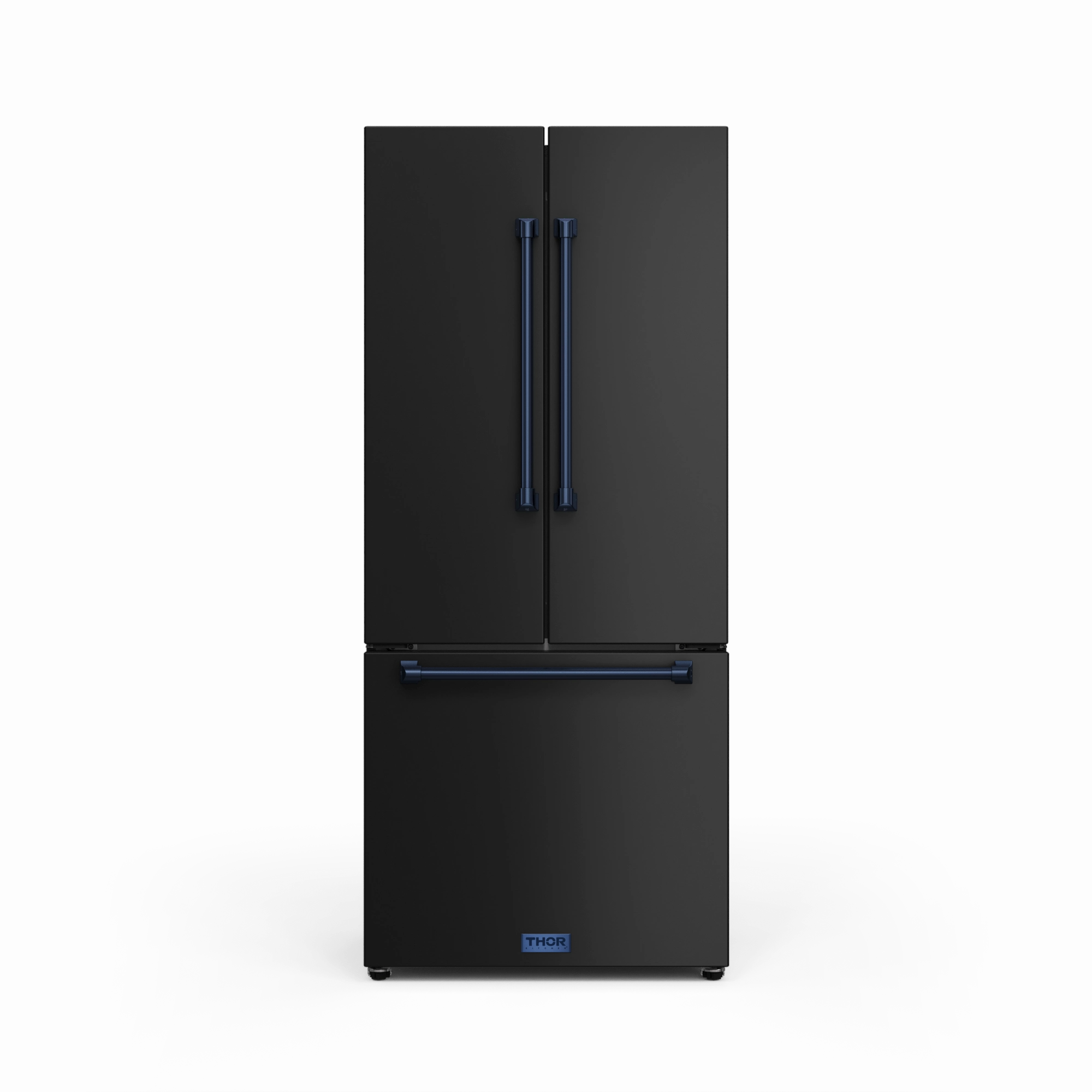 Thor Kitchen RF3017FFD00BLU 30 Inch 17.7 Cu Ft French Door Counter Depth Refrigerator With Ice Maker In Black/Navy Blue Gordon Ramsay Series - Rf3017Ffd00-Blu Freestanding Refrigerators freestanding fridge freezer combo