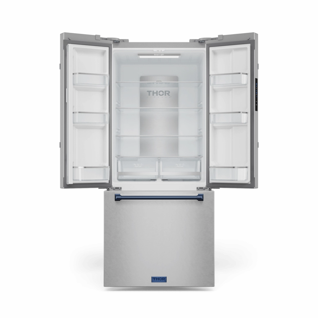 Thor Kitchen RF3017FFD99BLU 30 Inch 17.7 Cu Ft French Door Counter Depth Refrigerator With Ice Maker In Stainless Steel/Navy Blue Gordon Ramsay Series - Rf3017Ffd99-Blu