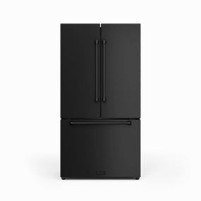 Thor Kitchen RF3621CTD00 36 Inch 20.3 Cu Ft French Door Counter Depth Refrigerator With Ice Maker In Black Gordon Ramsay Series - Rf3621Ctd00 Freestanding Refrigerators freestanding fridge freezer combo