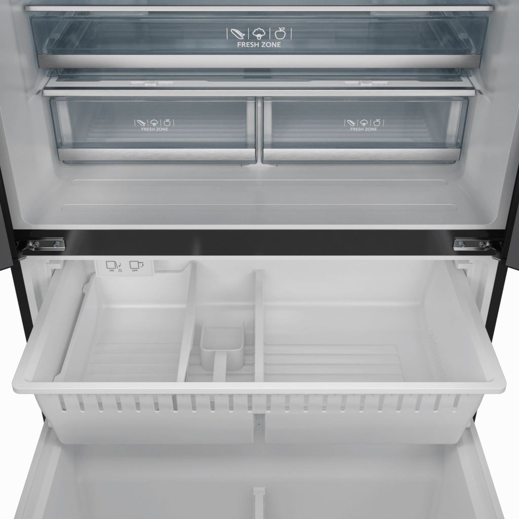 Thor Kitchen RF3621CTD00SS 36 Inch 20.3 Cu Ft French Door Counter Depth Refrigerator With Ice Maker In Black/Stainless Steel Gordon Ramsay Series - Rf3621Ctd00-Ss