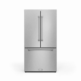 Thor Kitchen RF3621CTD99 36 Inch 20.3 Cu Ft French Door Counter Depth Refrigerator With Ice Maker In Stainless Steel Gordon Ramsay Series - Rf3621Ctd99 Freestanding Refrigerators freestanding fridge freezer combo