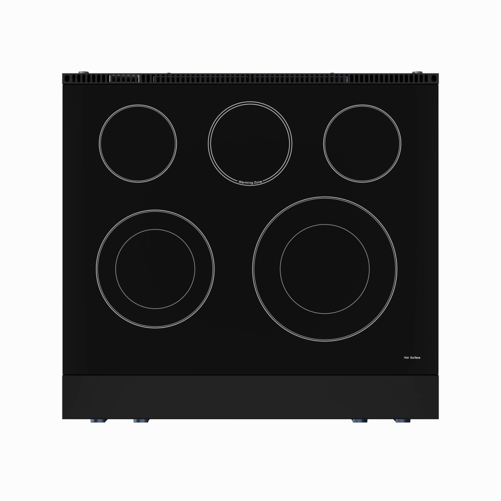 Thor Kitchen RSE30BBLU 30 Inch Professional Electric Range With Tilt Panel Touch Control In Black/Navy Blue Gordon Ramsay Series - Rse30B-Blu