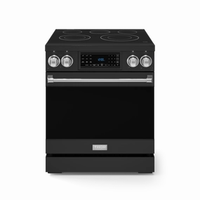 Thor Kitchen RSE30BSS 30 Inch Professional Electric Range With Tilt Panel Touch Control In Black/Stainless Steel Gordon Ramsay Series - Rse30B-Ss Freestanding Ranges freestanding dual fuel range 30 inch
