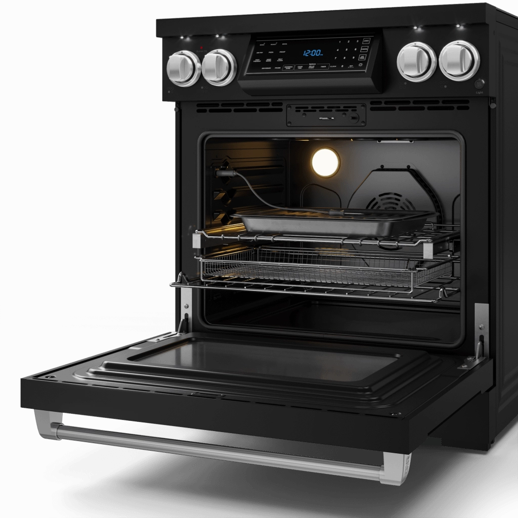 Thor Kitchen RSE30BSS 30 Inch Professional Electric Range With Tilt Panel Touch Control In Black/Stainless Steel Gordon Ramsay Series - Rse30B-Ss
