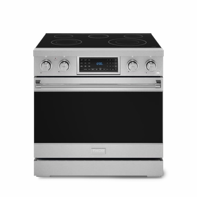 Thor Kitchen RSE36 36 Inch Professional Electric Range With Tilt Panel Touch Control In Stainless Steel Gordon Ramsay Series - Rse36 Freestanding Ranges freestanding dual fuel range 30 inch
