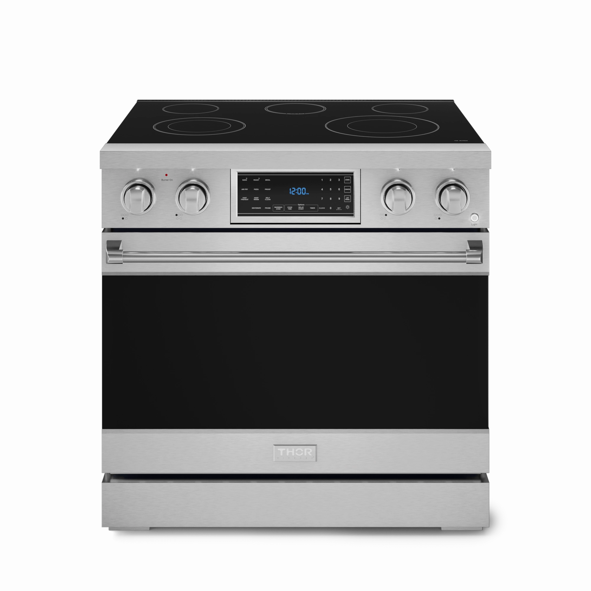 Thor Kitchen RSE36 36 Inch Professional Electric Range With Tilt Panel Touch Control In Stainless Steel Gordon Ramsay Series - Rse36 Freestanding Ranges freestanding dual fuel range 30 inch
