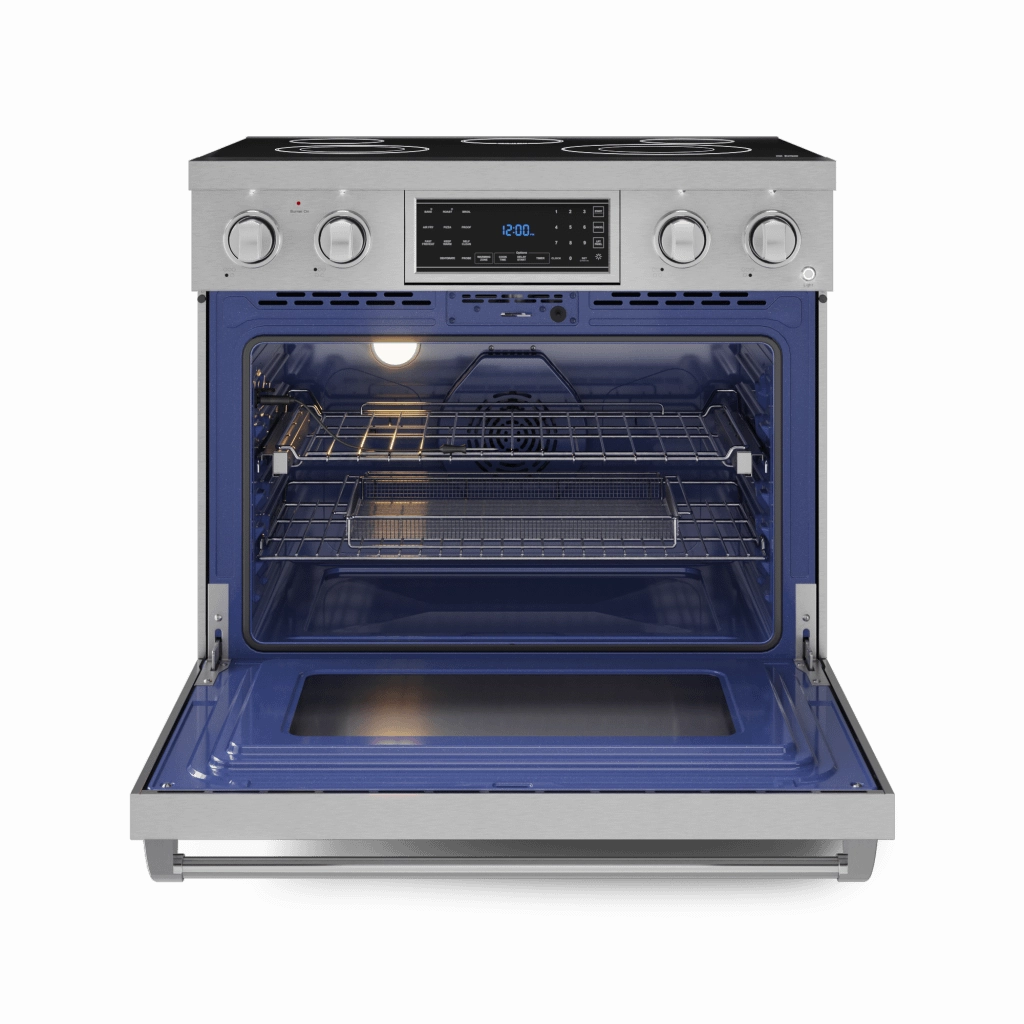 Thor Kitchen RSE36 36 Inch Professional Electric Range With Tilt Panel Touch Control In Stainless Steel Gordon Ramsay Series - Rse36