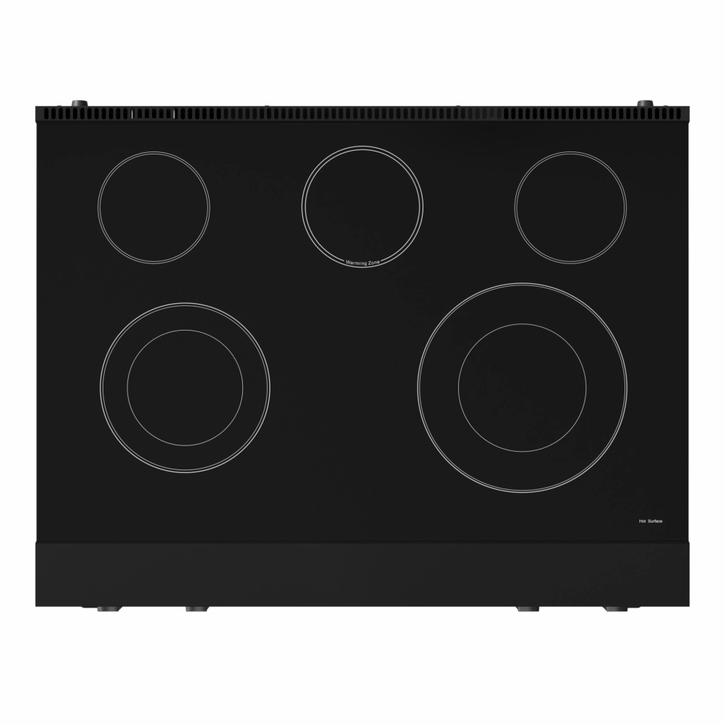 Thor Kitchen RSE36B 36 Inch Professional Electric Range With Tilt Panel Touch Control In Black Gordon Ramsay Series - Rse36B