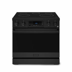 Thor Kitchen RSE36B 36 Inch Professional Electric Range With Tilt Panel Touch Control In Black Gordon Ramsay Series - Rse36B Freestanding Ranges freestanding dual fuel range 30 inch