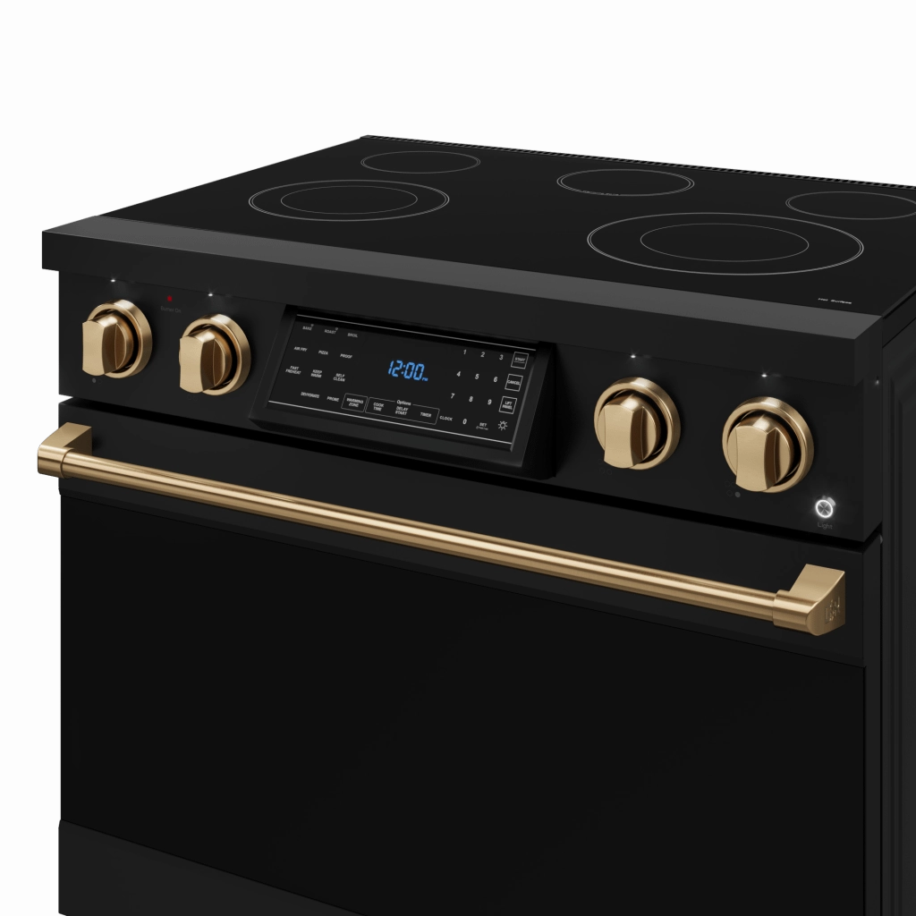 Thor Kitchen RSE36BBRZ 36 Inch Professional Electric Range With Tilt Panel Touch Control In Black/Bronze Gordon Ramsay Series - Rse36B-Brz