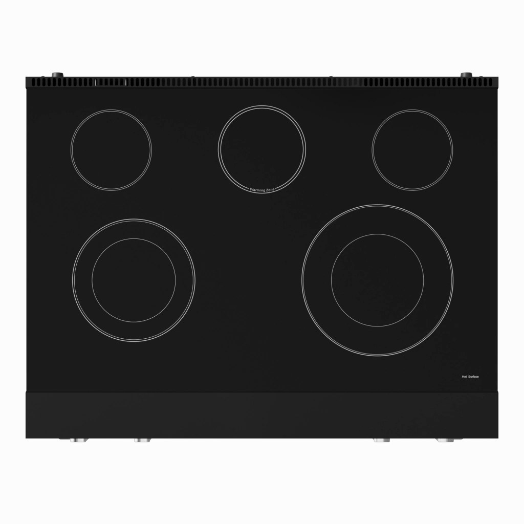 Thor Kitchen RSE36BSS 36 Inch Professional Electric Range With Tilt Panel Touch Control In Black/Stainless Steel Gordon Ramsay Series - Rse36B-Ss