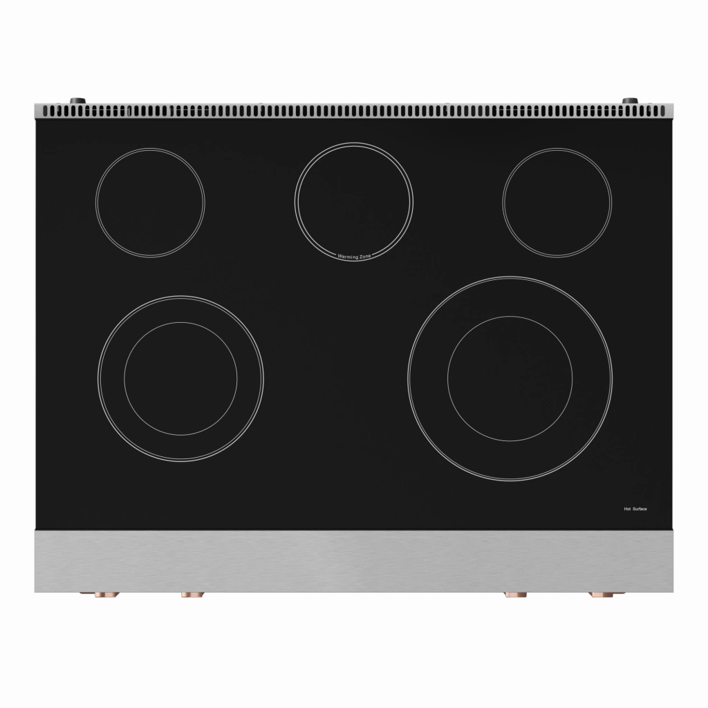 Thor Kitchen RSE36RSG 36 Inch Professional Electric Range With Tilt Panel Touch Control In Stainless Steel/Rose Gold Gordon Ramsay Series - Rse36-Rsg