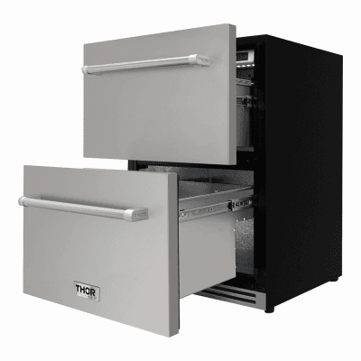 Thor Kitchen TRF2401U 24 Inch Indoor Outdoor Undercounter Refrigerator Drawer