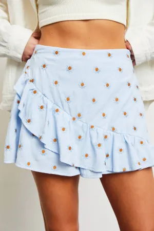 Toledo Skirt Short In Light Blue