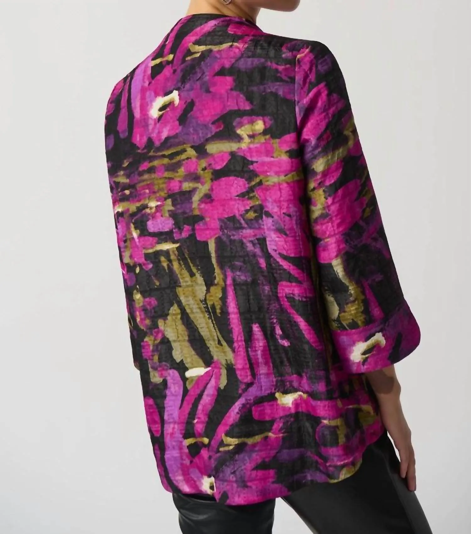 Trapeze Jacket In Black/multi