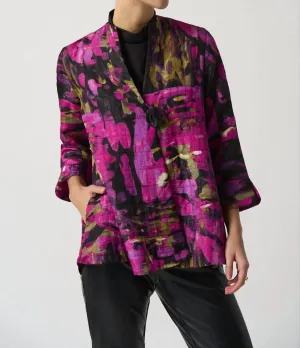 Trapeze Jacket In Black/multi