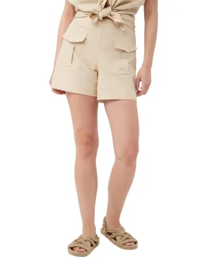 Trina Turk Barbonici Linen-Blend Short