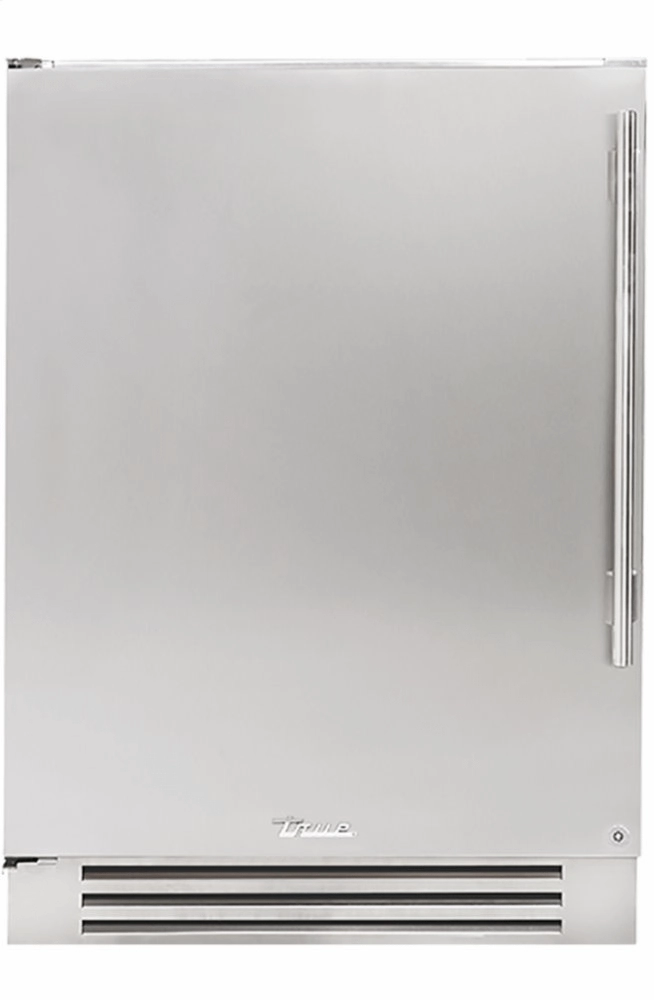 True Residential TUF24LSSC 24 Inch Solid Stainless Door Left Hinge Undercounter Freezer Outdoor Freezers,outdoor rated freezer