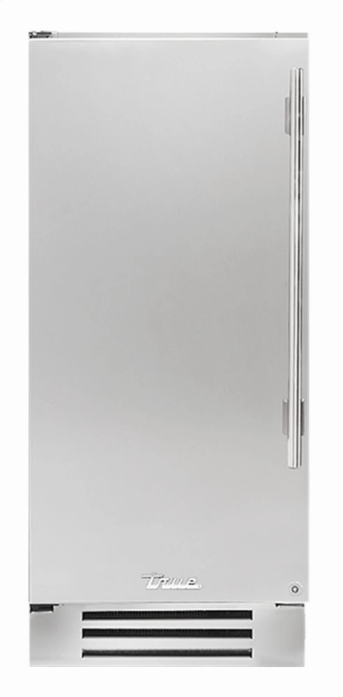 True Residential TUR15LSSC 15 Inch Solid Stainless Door Left Hinge Undercounter Refrigerator Undercounter Refrigerators 24 inch undercounter fridge for kitchen