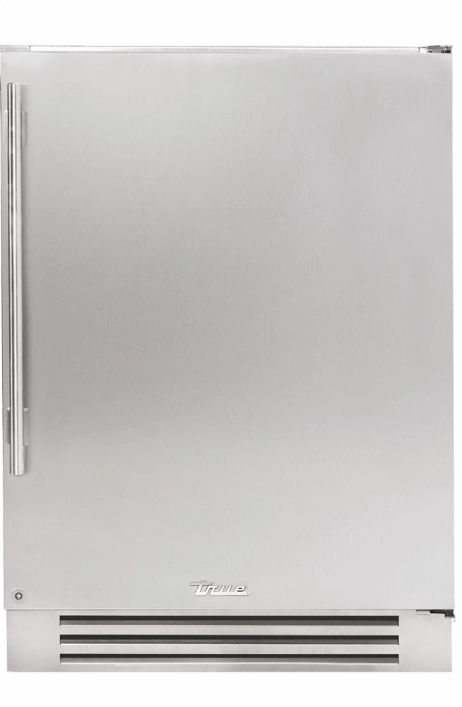 True Residential TUR24RSSC 24 Inch Solid Stainless Door Right Hinge Undercounter Refrigerator Undercounter Refrigerators 24 inch undercounter fridge for kitchen