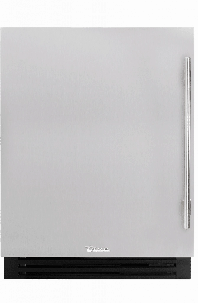 True Residential TUWADA24LSAS 24 Inch Single Zone Solid Stainless Door Left Hinge Ada Height Undercounter Wine Cabinet Outdoor Winecoolers,outdoor wine fridge