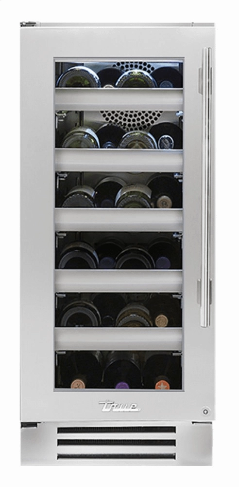 True Residential TWC15LSGC 15 Inch Single Zone Stainless Glass Door Left Hinge Undercounter Wine Cabinet Outdoor Winecoolers,outdoor wine fridge