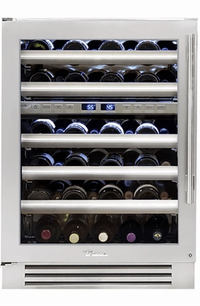True Residential TWC24DZLSGC 24 Inch Dual Zone Stainless Glass Door Left Hinge Undercounter Wine Cabinet Outdoor Winecoolers,outdoor wine fridge