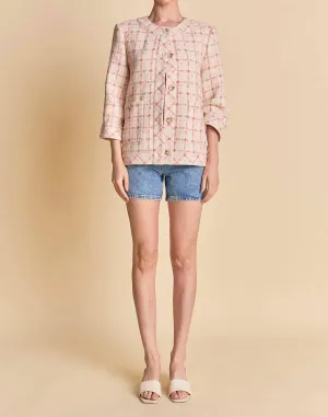 Tweed Box Jacket In Multi