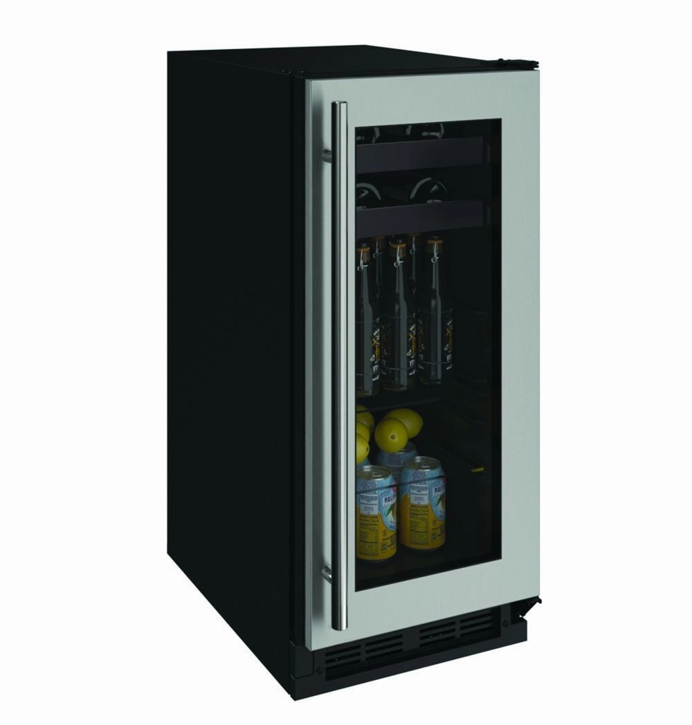 U-Line U1215BEVS00A 1215Bev 15" Beverage Center With Stainless Frame Finish (115 V/60 Hz Volts /60 Hz Hz) Undercounter Refrigerators 24 inch undercounter fridge for kitchen