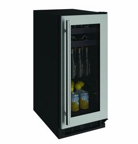 U-Line U1215BEVS00A 1215Bev 15" Beverage Center With Stainless Frame Finish (115 V/60 Hz Volts /60 Hz Hz) Undercounter Refrigerators 24 inch undercounter fridge for kitchen