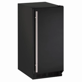 U-Line U1215RB00B 1215R 15" Refrigerator With Black Solid Finish (115 V/60 Hz Volts /60 Hz Hz) Undercounter Refrigerators 24 inch undercounter fridge for kitchen