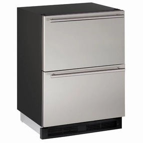 U-Line U1224DWRS00B 1224Dwr 24" Refrigerator Drawers With Stainless Solid Finish (115 V/60 Hz Volts /60 Hz Hz) Undercounter Refrigerators 24 inch undercounter fridge for kitchen