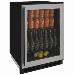 U-Line U1224RGLS00A 1224Rgl 24" Refrigerator With Stainless Frame Finish (115 V/60 Hz Volts /60 Hz Hz) Undercounter Refrigerators 24 inch undercounter fridge for kitchen